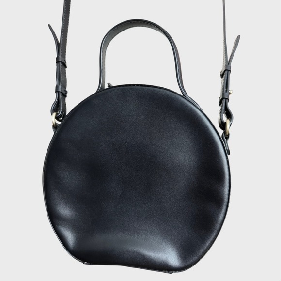 Radley London Black Round Paper Mill Road Zip Crossbody bag Corporate Goth - Picture 7 of 12